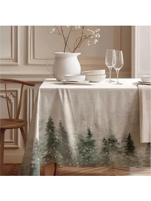 Vivense Pastel Orman Pamuk Masa Örtüsü, 100X100 cm