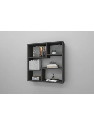 Vivense MYRA09 Modern Mutfak Rafı, Antrasit, 5 Bölmeli