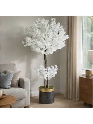 Vivense Yapay Bahar Dalı Ağacı, Beyaz, 165 cm