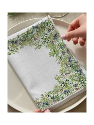 Vivense Olive Pamuklu Altı Adet Peçete