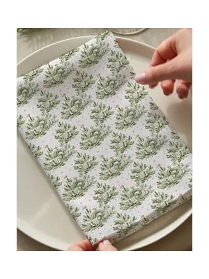 Vivense Zarif Çam Pamuklu Altı Adet Peçete