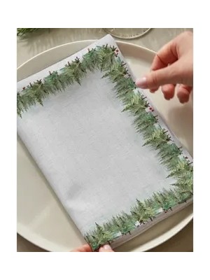 Vivense Çam Ormanı Pamuklu Dört Adet Peçete