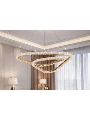 Vivense Sare LED Avize, Gold, 50 cm