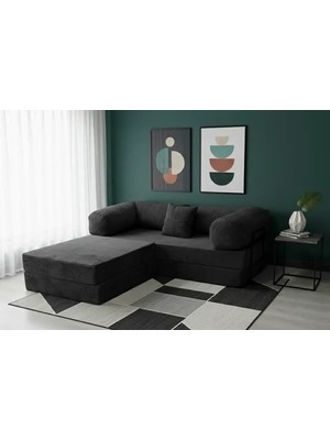 Vivense Lumi Köşe Koltuk, Antrasit, 90X200