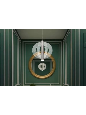 Vivense Tan 6 LED Avize, Krom