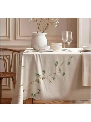 Vivense Doğal Sadelik Pamuk Masa Örtüsü, 100X100 cm