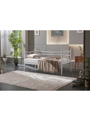 Vivense Daily Daybed Metal Karyola, Beyaz, 90X200