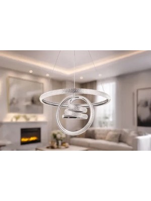 Vivense Town LED Avize, Krom, 50 cm