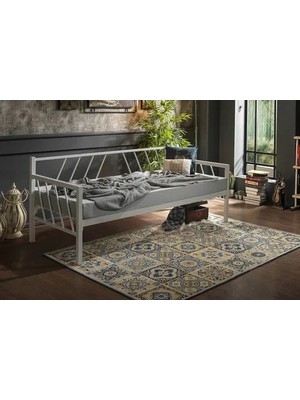 Vivense Glory Daybed Metal Karyola, Beyaz, 90X200