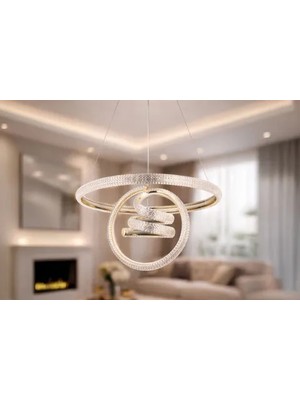 Vivense Town LED Avize, Gold, 50 cm
