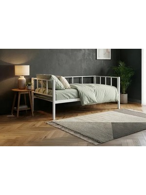 Vivense Titan Daybed Tek Kişilik Karyola, Beyaz, 90X190