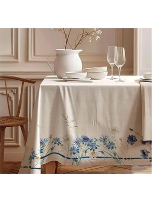 Vivense Bahar Sofrası Pamuk Masa Örtüsü, 100X100 cm