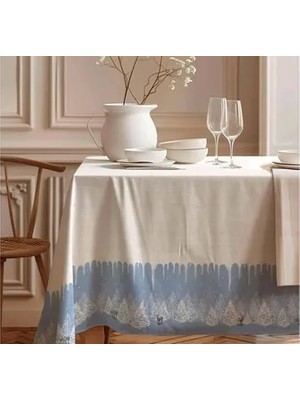 Vivense Kış Masalı Pamuk Masa Örtüsü, 100X100 cm