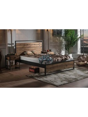 Vivense Ariane Metal Karyola, Siyah, 120X200