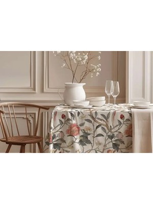 Vivense Bahar Esintisi Pamuk Masa Örtüsü, 100X100 cm