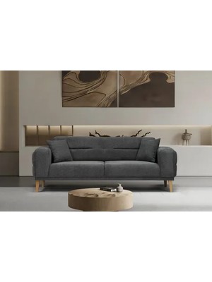 Vivense Zen Üçlü Koltuk, Koyu Gri