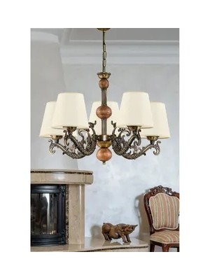 Vivense Elbe Döküm Zamak Avize Krem Şapkalı