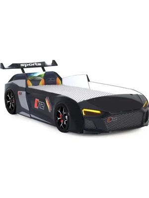 Vivense Audi Işıklı Arabalı Yatak, Siyah, V12