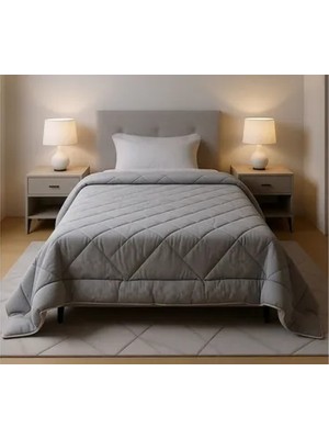 Vivense Dormeur Polycotton Yorgan Fırçalı Tek Kişilik, Cappuccino