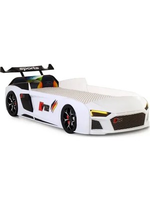 Vivense Audi Işıklı Arabalı Yatak, Beyaz, V12