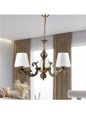 Vivense Sava Zamak Avize Eskitme Şapkalı, Beş Kollu