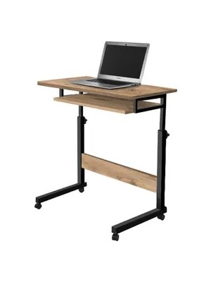 Vivense Yükseklik Ayarlı Klavyelikli Laptop Sehpası, Çam, 70X40