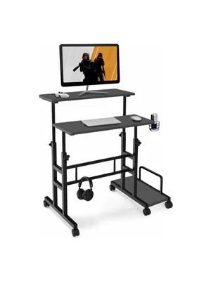 Vivense Ryan Oyuncu Masası, Antrasit, 80X60