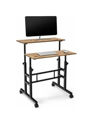 Vivense Yükseklik Ayarlı Laptop Masası, Çam, 70X60
