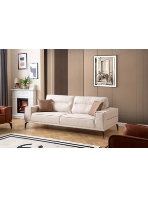 Vivense Elit Üçlü Koltuk, Kırık Beyaz