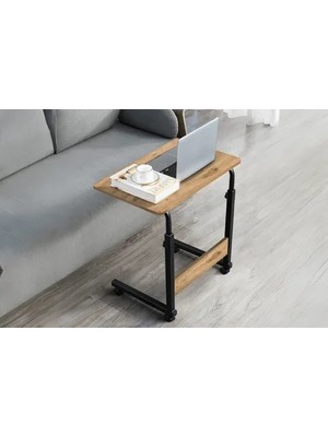 Vivense Yükseklik Ayarlı Laptop Sehpası, Atlantik Çam, 60X40