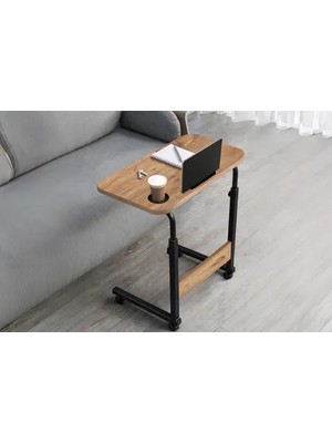 Vivense Bambu Yükseklik Ayarlı Laptop Sehpası, Çam, 60X40