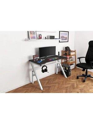 Vivense Cooper Oyuncu Masası, Beyaz, 103X50