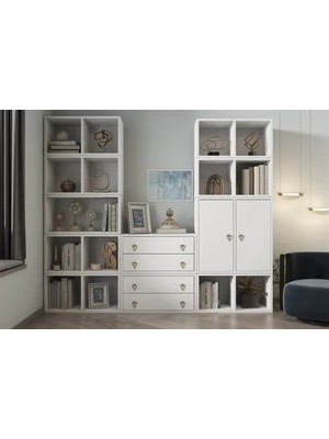 Vivense Bk Çok Amaçlı Dolap, 9 Raflı, Nrg