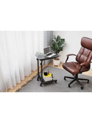 Vivense Yükseklık Ayarlı Yardımcı C Sehpa, Antrasit, 60X40