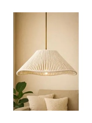 Vivense Rayen Handmade Tekli Sarkıt Ekru Avize