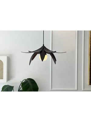 Vivense Lotus Ahşap Modern ve Minimal Tasarım Avize, Ceviz