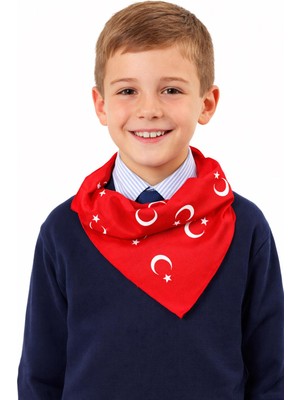 New Obsessions Kırmızı Ay Yıldız Türk Bayrağı Fular Bandana 2 Adet