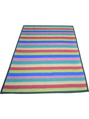 Zehra Abla Halı El Dokuma Benzersiz Tasarım Yün Battaniyesi Kilim 7260