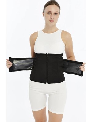 Sauna Agraflı Fermuarlı Termal Kemerli Yelek Sporcu Incelmeye Yardımcı Sauna Etkili Kemer Korse