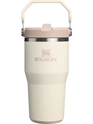 Stanley Iceflow™ Flip Straw Tumbler Ekru Pipetli Termos | 0.60 L