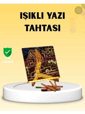 Midas Toptan Home LED Işıklı Akrilik Yazı Tahtası Renkli Kalem Setiyle