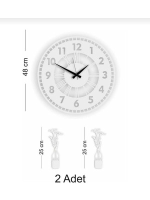 Şık Tasarımlı Duvar Saati, Salon, Oda ve Iş Yeri Için 75 Karakter