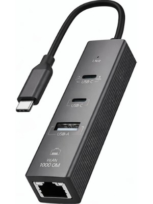 İlk El Grup Type-C To 2 Type- USB Gigabit Ethernet ZR1207 Iegtgrs-34