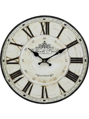 El Yapımı Ahşap Duvar Saati, 70 cm Büyük Boy, Şık ve Modern Tasarım