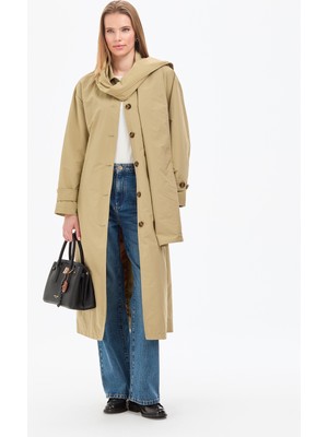 Pierre Cardin Kadın Bej Trençkot 50322482-VR011