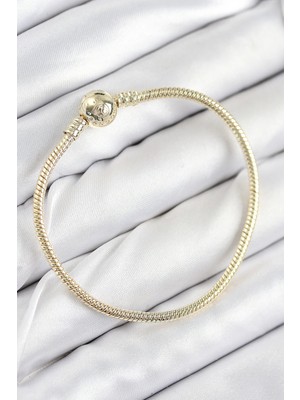 bebekokusu Tegan Pirinç Charm Topcuk Model Gold Renk Kadın Bileklik TG27BB7807