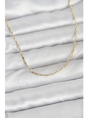 bebekokusu Tegan cm 14K Gold Renk Zincirli 60 cm Kadın Kolye TG27BKO10938
