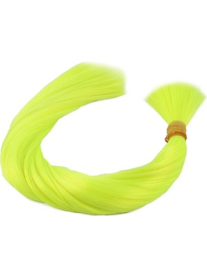 Pileli Store Neon Sarı Renkli Sentetik Boğum Saç - 1kg
