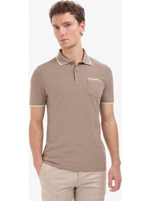 Pierre Cardin Erkek Kahverengı Regular Fit Tişört 50327859-VR241
