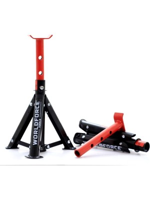 PremiumPort 2 Ton Katlanır 4 Ayaklı Araç Sehpası Seti, Güçlü ve Pratik Kullanım